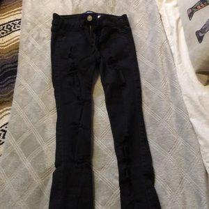 Size 00 Black Hollister Jeans